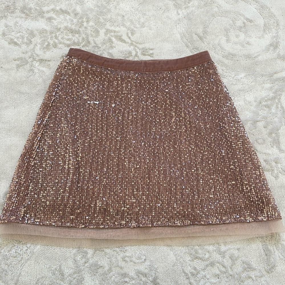 Free people pink sequins skirt size S